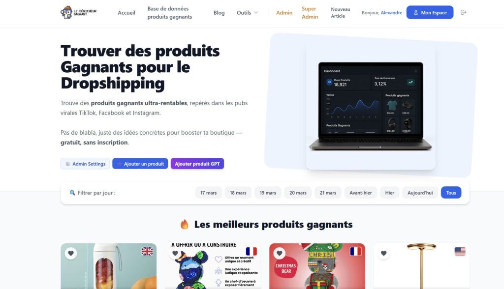 Le Dénicheur Gagnant : un projet pensé pour l’e-commerce