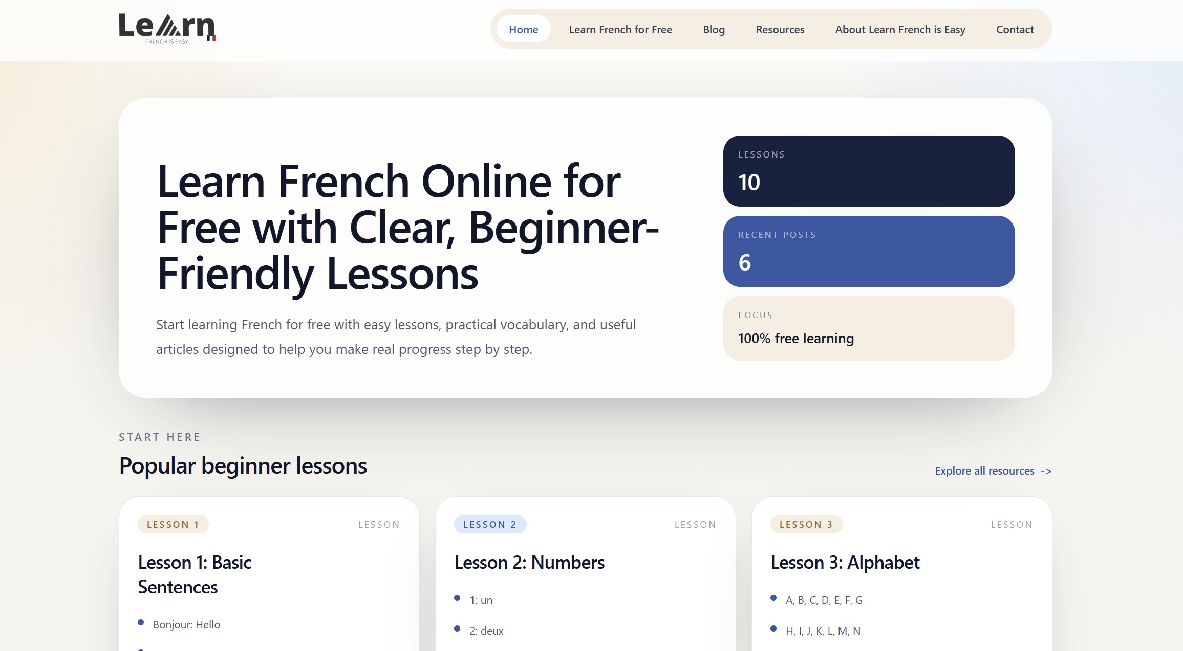 Learn French is Easy