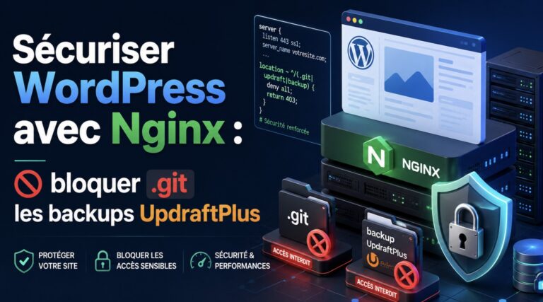 Sécuriser WordPress avec Nginx : bloquer .git et les backups UpdraftPlus